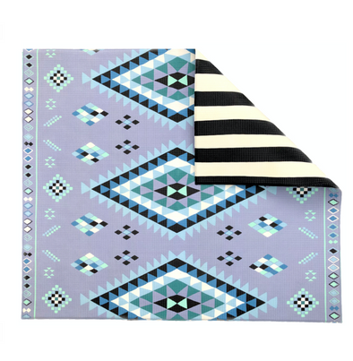 Blue Moroccan/ Stripe Play Mat